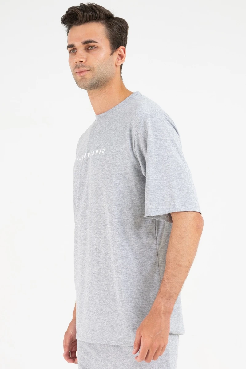 (СК) Футболка мужская "Трек" серый меланж