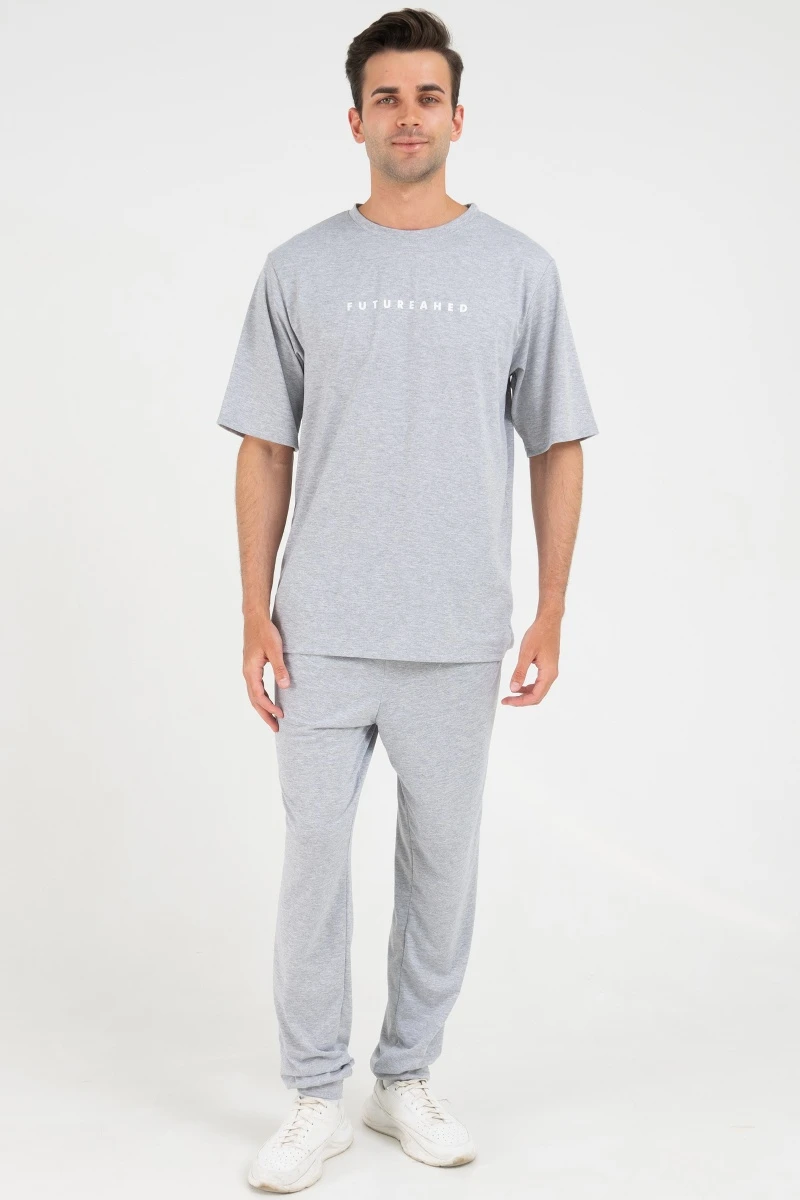 (СК) Футболка мужская "Трек" серый меланж