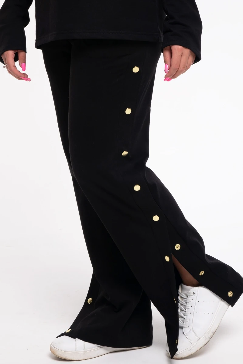 (СК) Брюки женские "Монако" черный (рост 164 см)