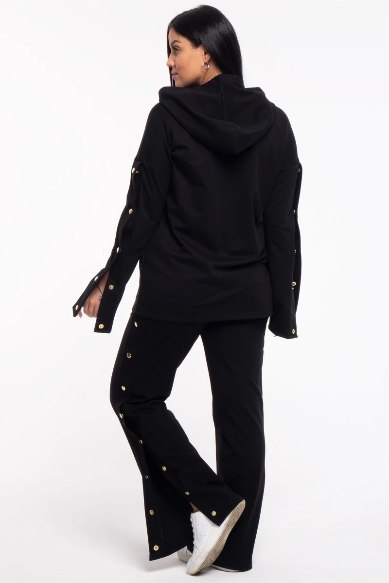 (СК) Брюки женские "Монако" черный (рост 164 см)