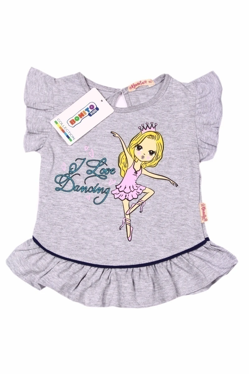 Кофта для девочек BK1196К меланжевый