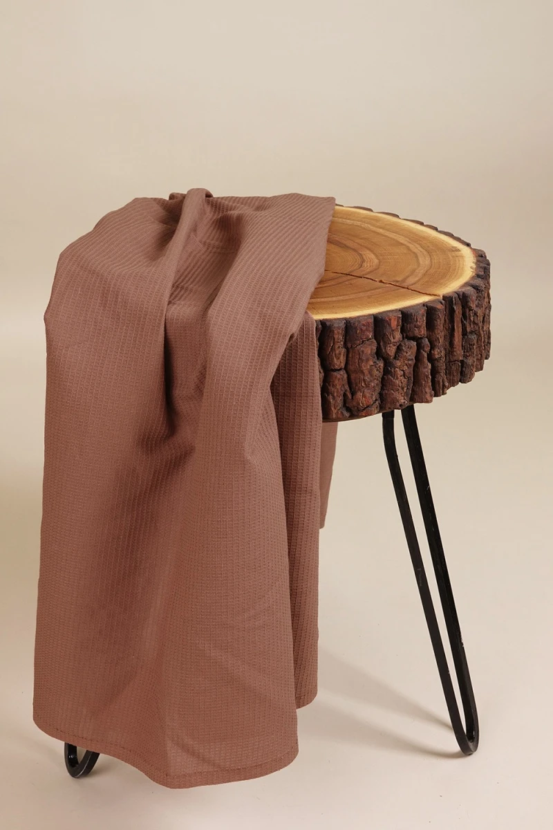 Полотенце пляжное вафельное (ТТ) 267 Молочный шоколад (однотон) - 150/100