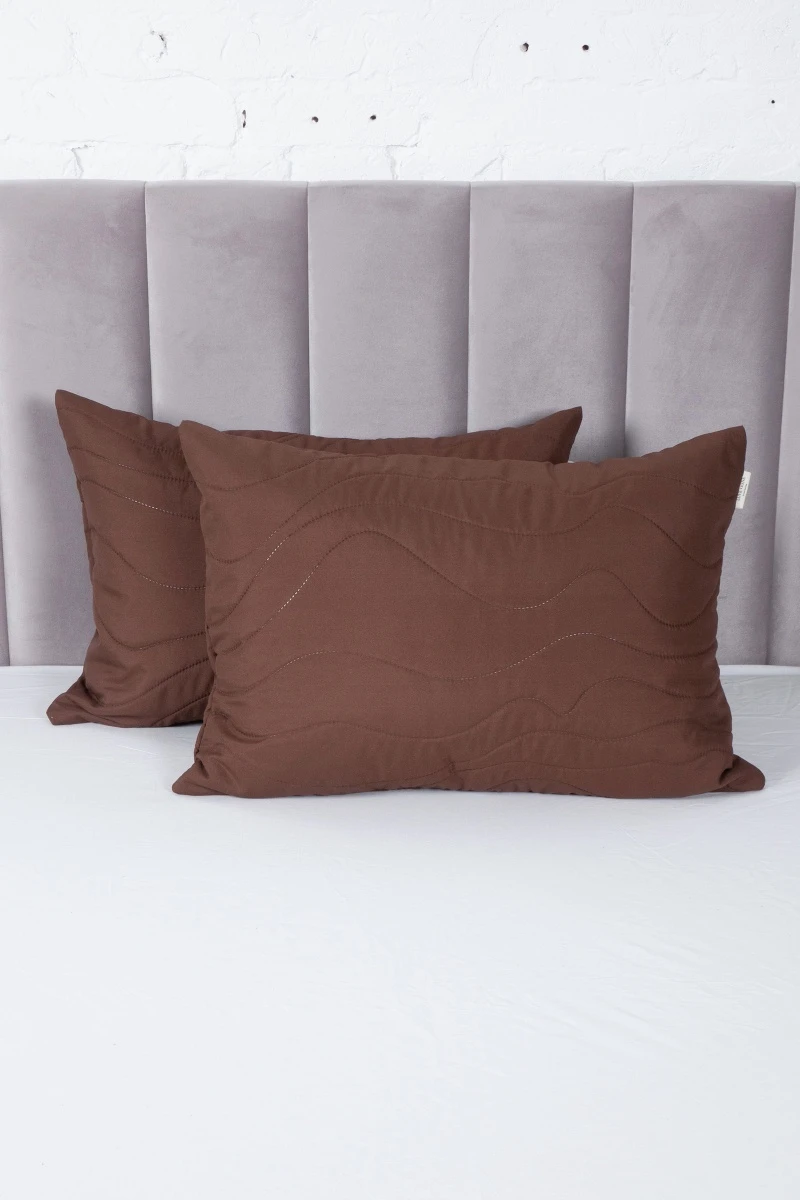 Декоративная наволочка из полисатина "Кофе"_