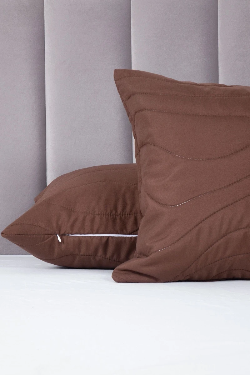 Декоративная наволочка из полисатина "Кофе"_