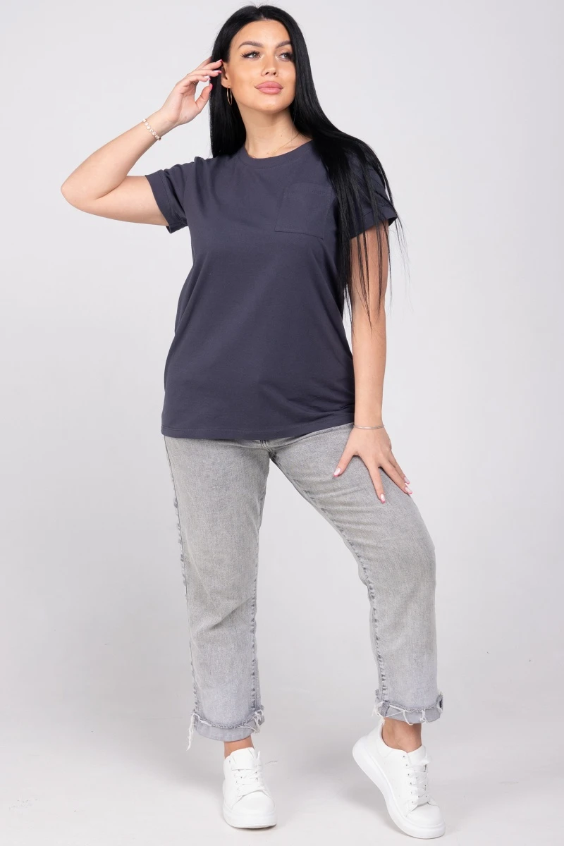 (СК) Футболка женская "Лика" графит