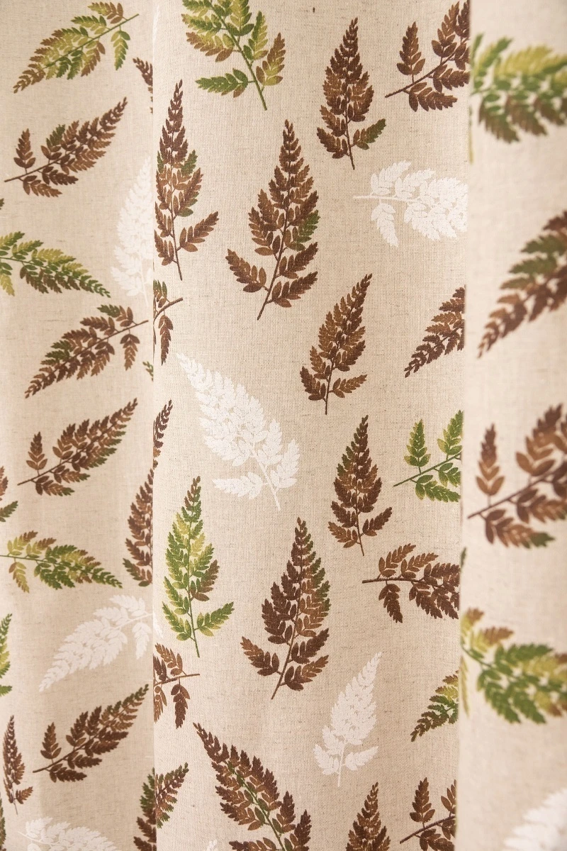 Комплект штор из полульна "ГП" Папоротник_