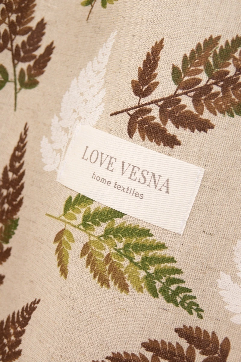 Комплект штор из полульна "ГП" Папоротник_