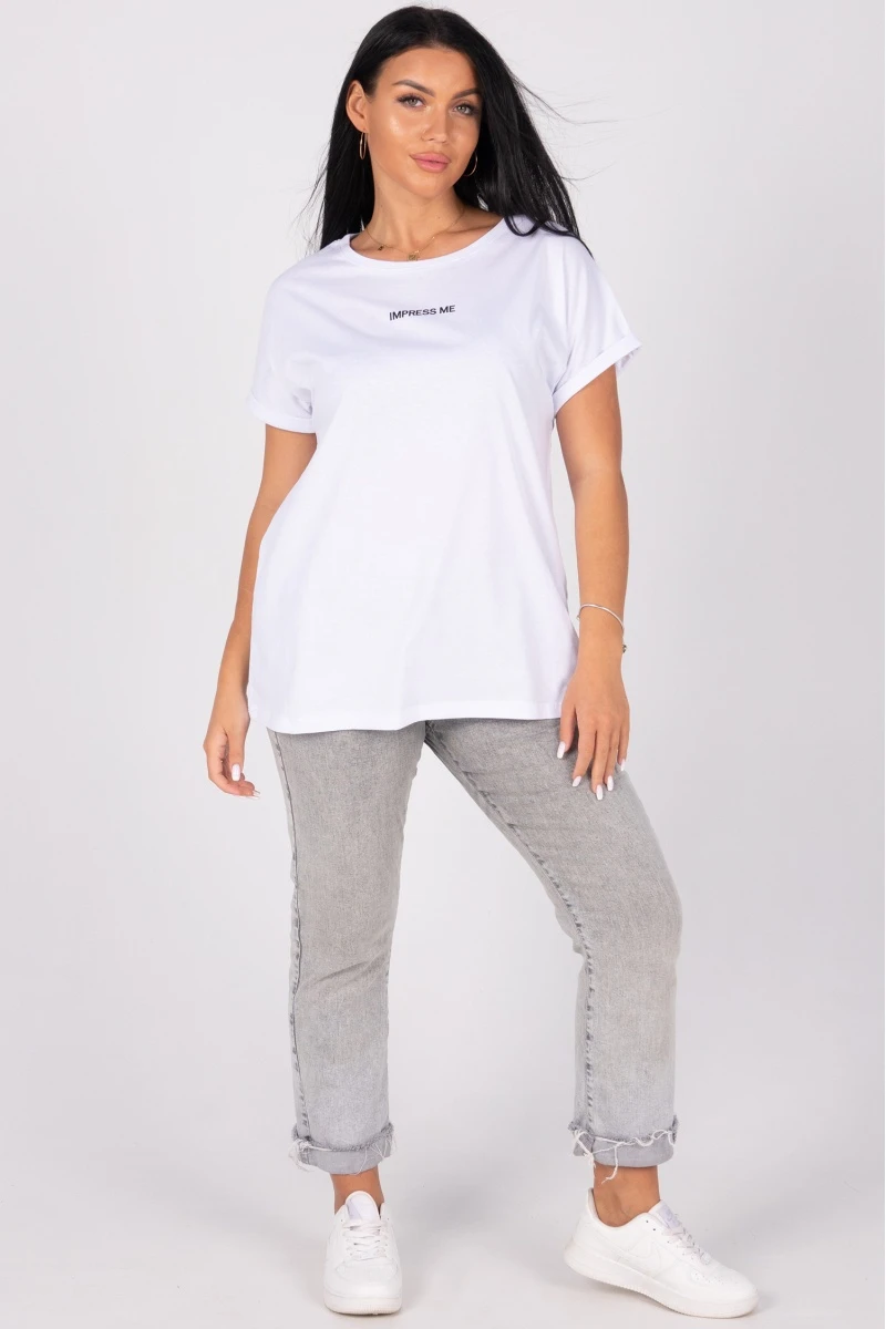 (СК) Футболка женская "Мегаполис" белый