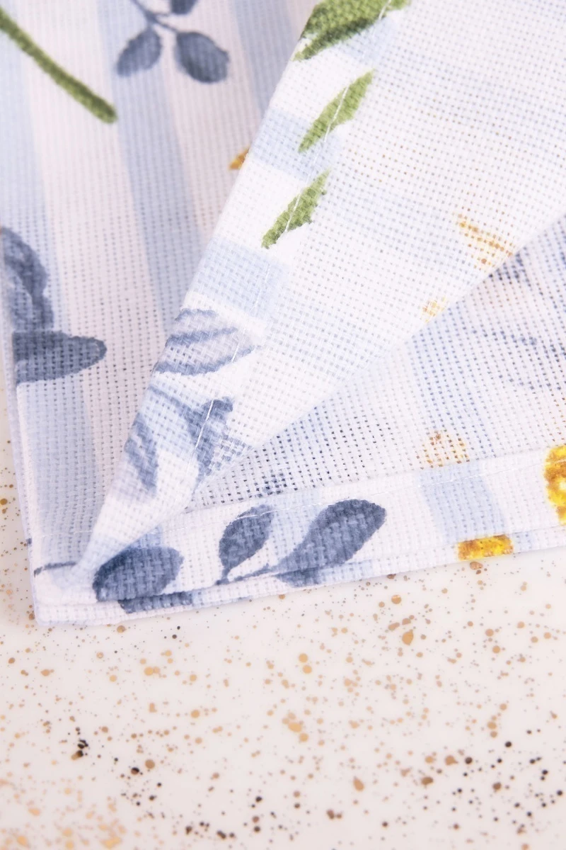 Салфетка из рогожки 012 Акация (голубой)