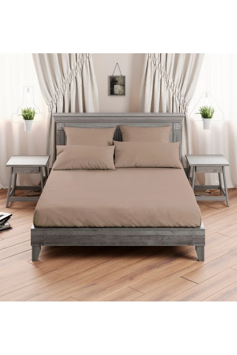 Простыня "ГОС" поплин "Бежево-розовый" арт. 36001_