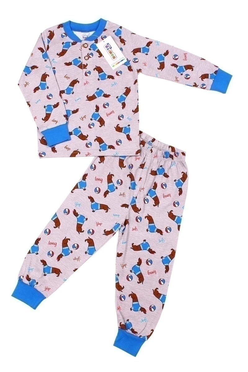 Пижама для мальчика BK3001PJ серый