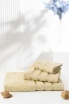 (ВНЛ) Полотенце 14418 Комплект 3 шт 350 грМ2 30*60; 50*80; 70*130 (бежевый)