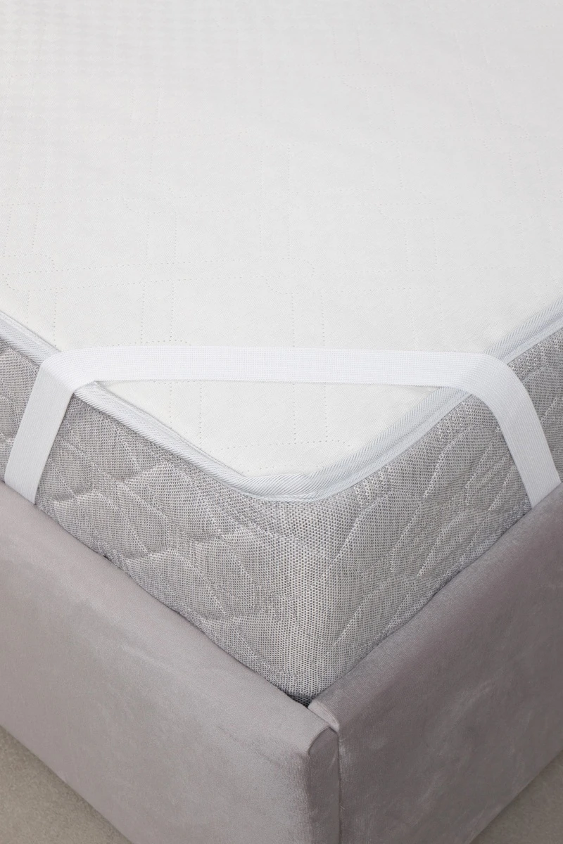 (ВНЛ) Наматрасник Микрофибра стеганый (200г/м2) серый_