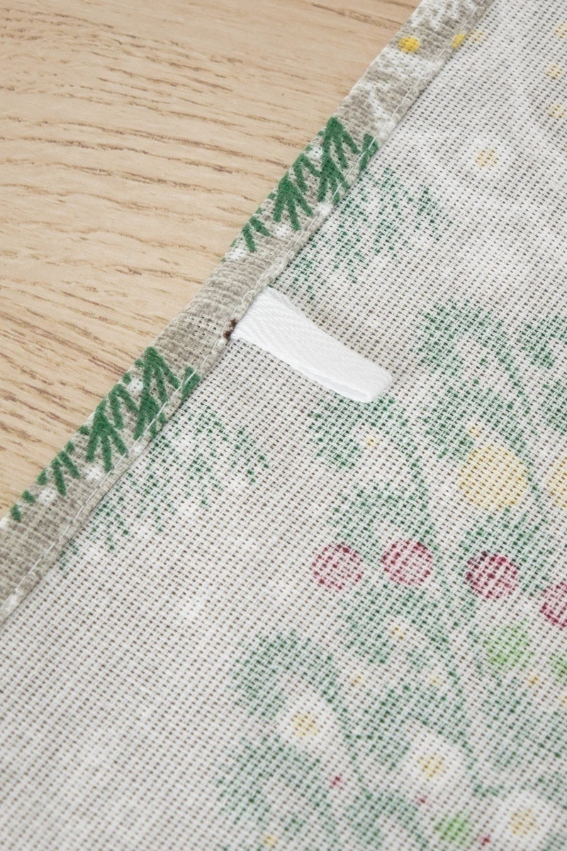 Набор полотенец рогожка (Пром) 224 Домики зимой (песочный) - 3 шт - 35х75 см