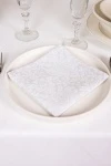 Салфетка из рогожки (Диз) 024 Белое кружево