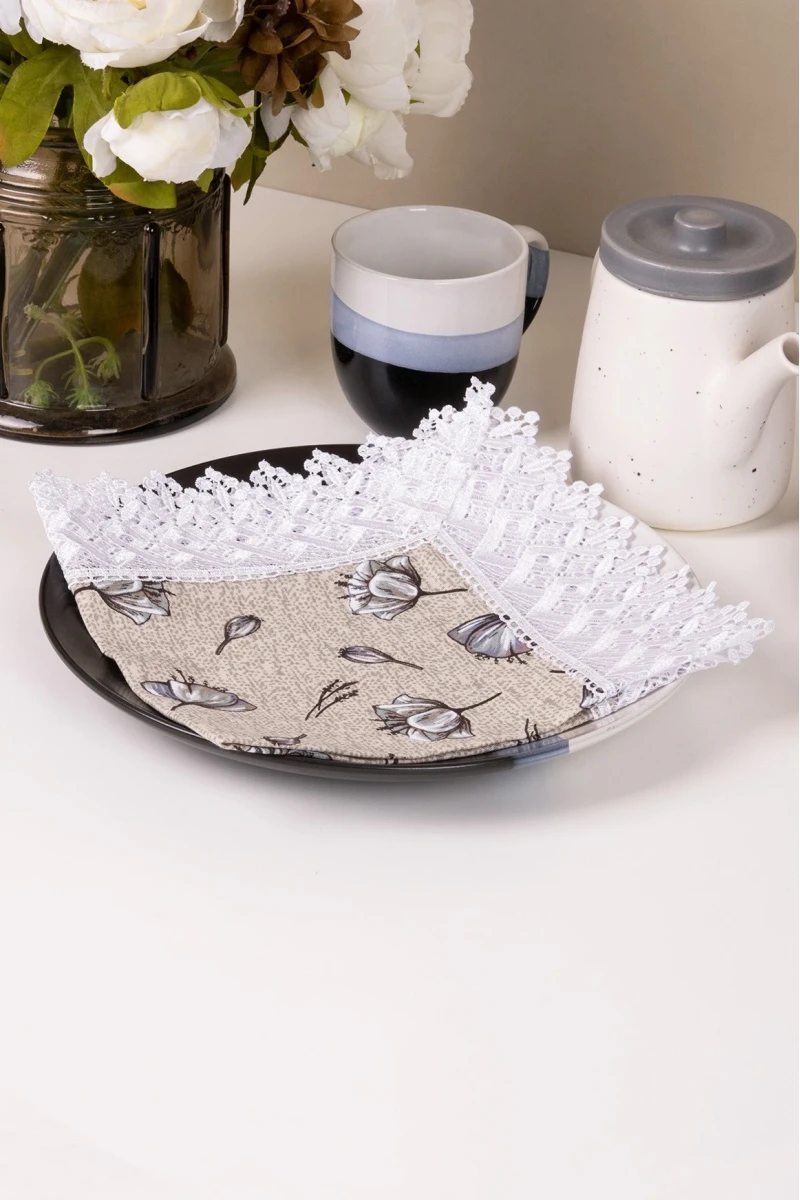 Салфетка полулен с кружевом (ГОС) 061 Вальс (вид 4)