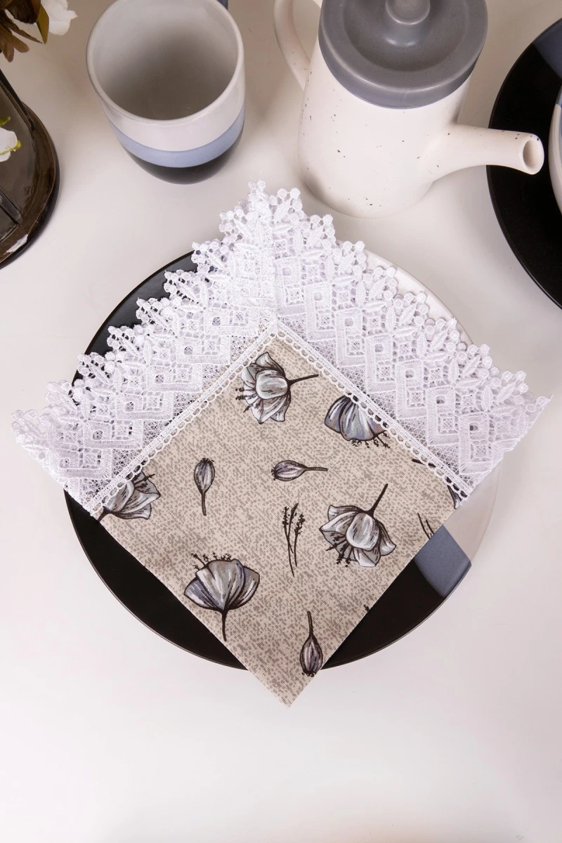 Салфетка полулен с кружевом (ГОС) 061 Вальс (вид 4)