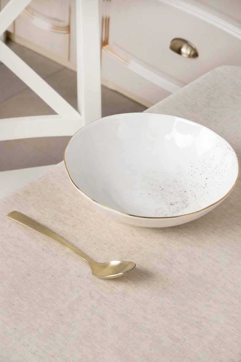 Скатерть полулен Льняная с вышивкой Ландыш (ГОС)