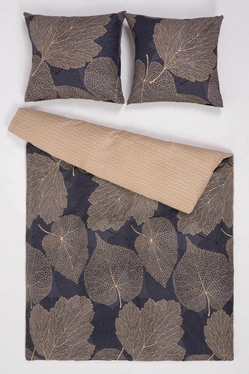 1 + 2 Пододеяльник и 2 наволочки бязь "Листья осени" ком., 70х70 см