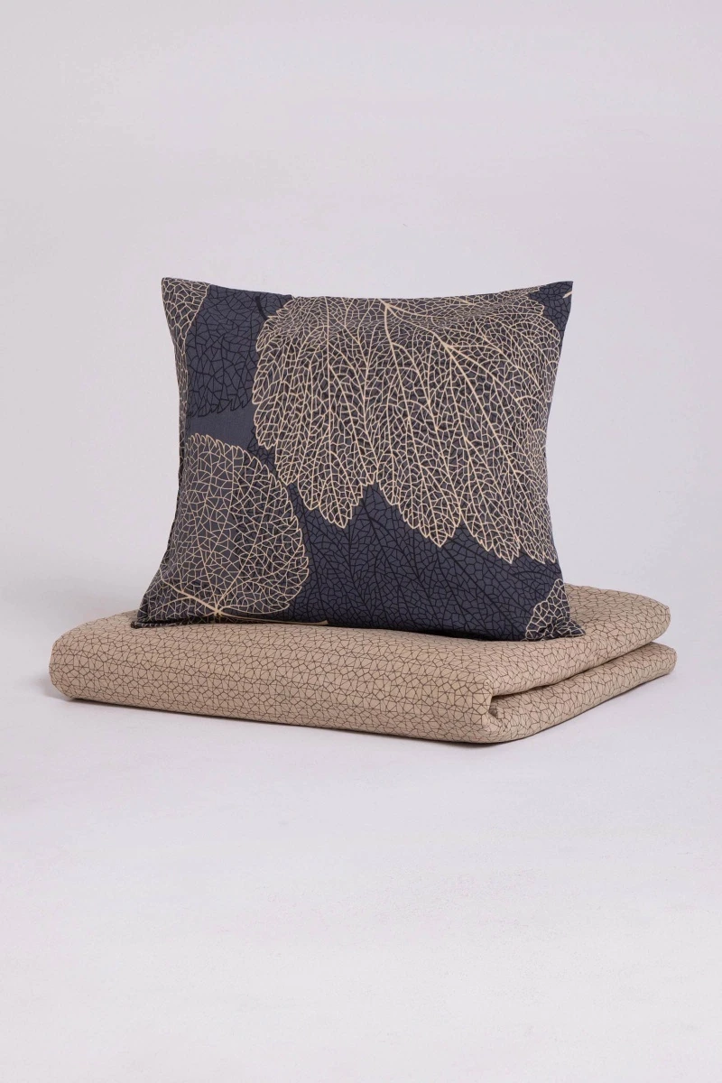 1 + 2 Пододеяльник и 2 наволочки бязь "Листья осени" ком., 70х70 см