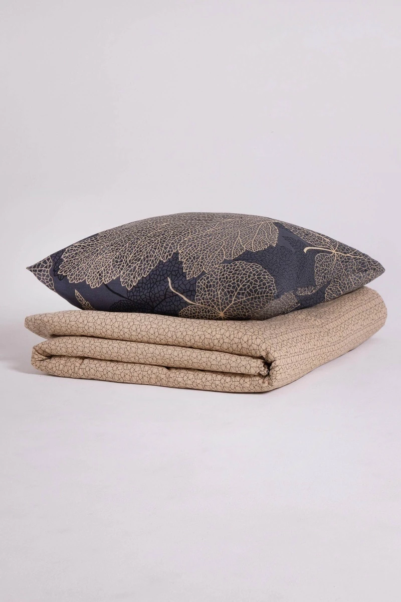 1 + 2 Пододеяльник и 2 наволочки бязь "Листья осени" ком., 70х70 см