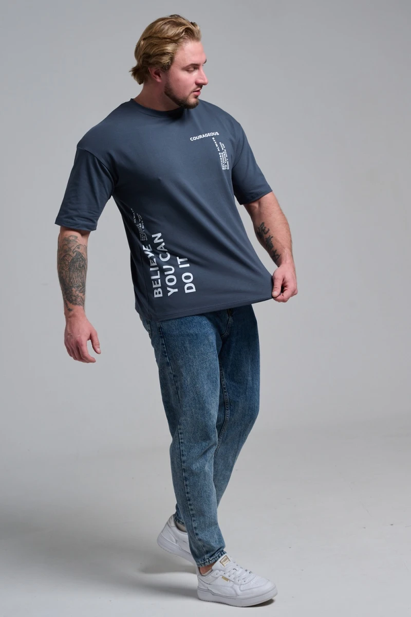 (ВНЛ) Футболка 8570 (графит+смелый)