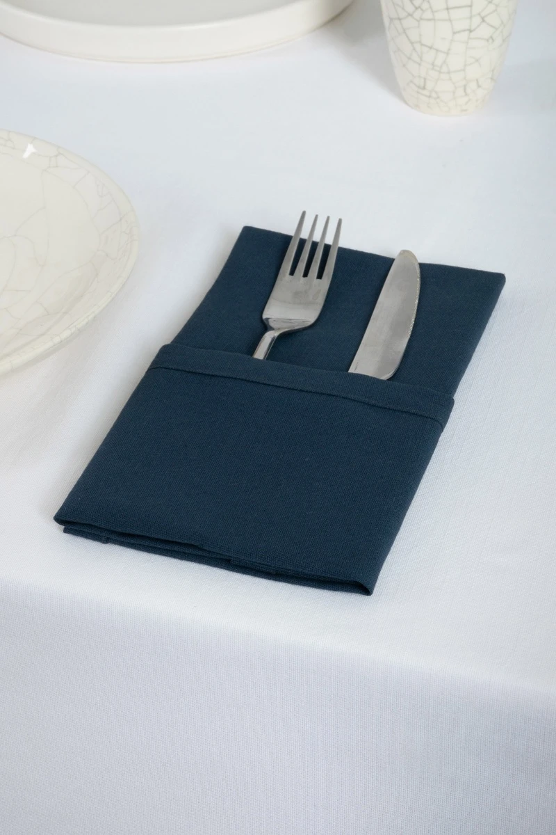 Салфетка хлопковая 005 (ЭТ) "Индиго" (евро-угол)