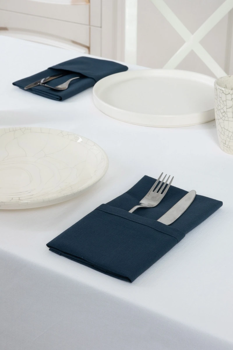 Салфетка хлопковая 005 (ЭТ) "Индиго" (евро-угол)