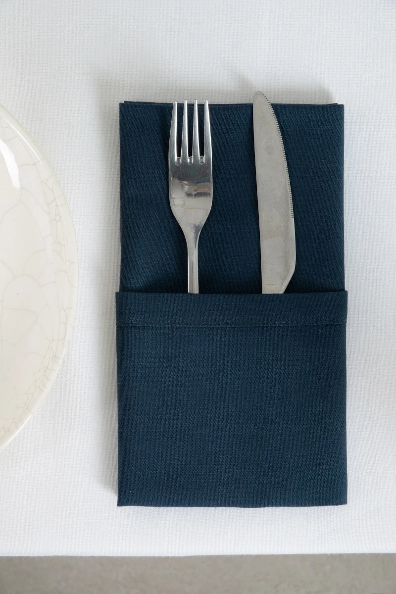 Салфетка хлопковая 005 (ЭТ) "Индиго" (евро-угол)