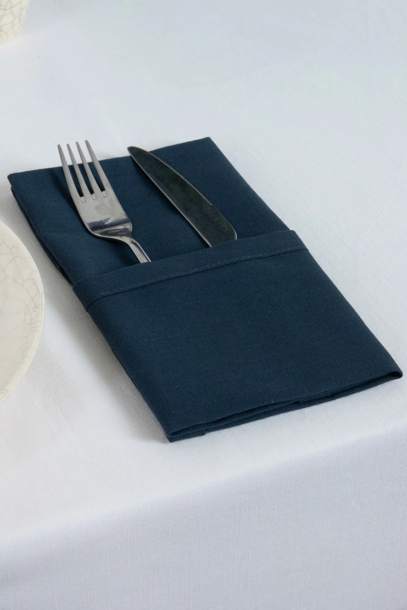 Салфетка хлопковая 005 (ЭТ) "Индиго" (евро-угол)