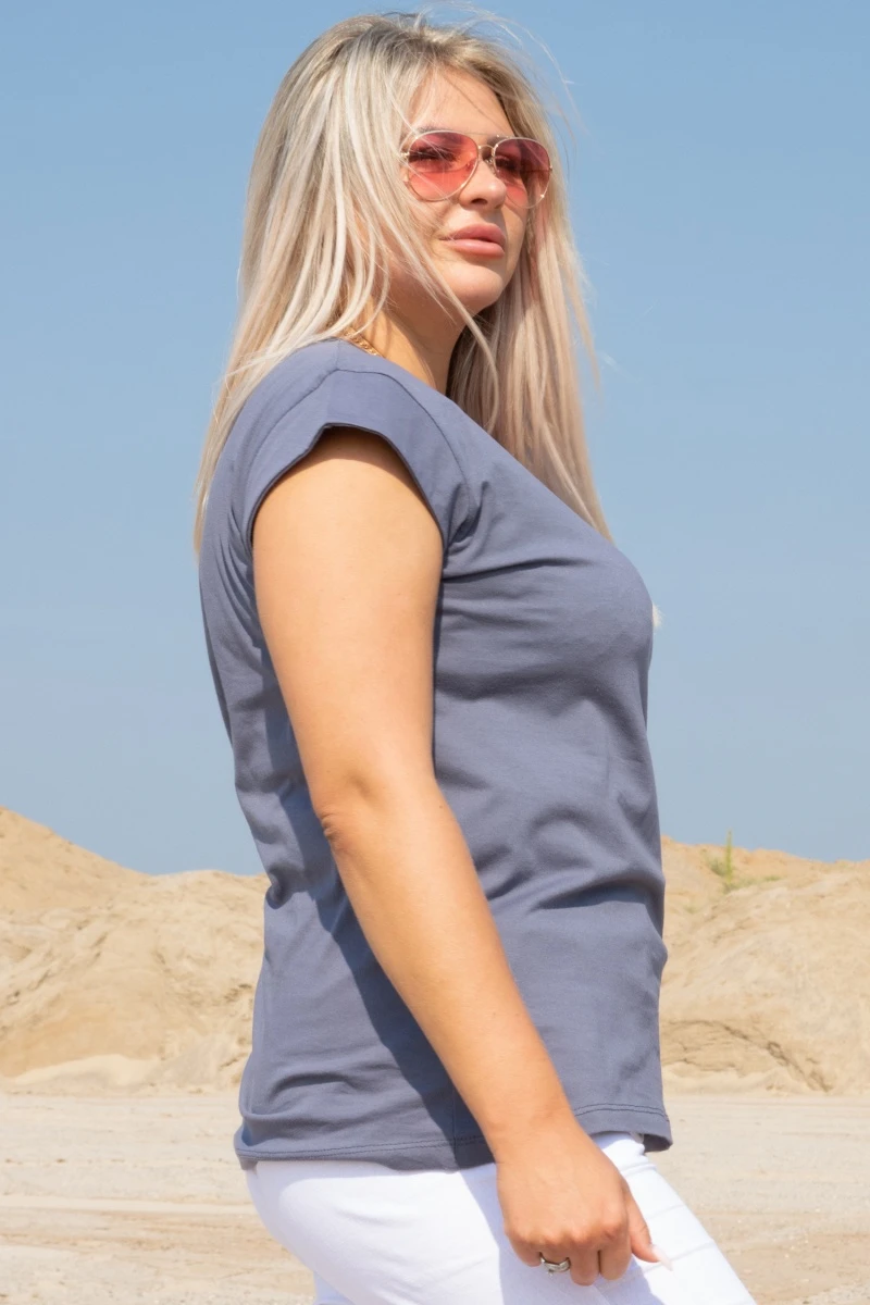 (СК) Футболка женская "Весна" стальной