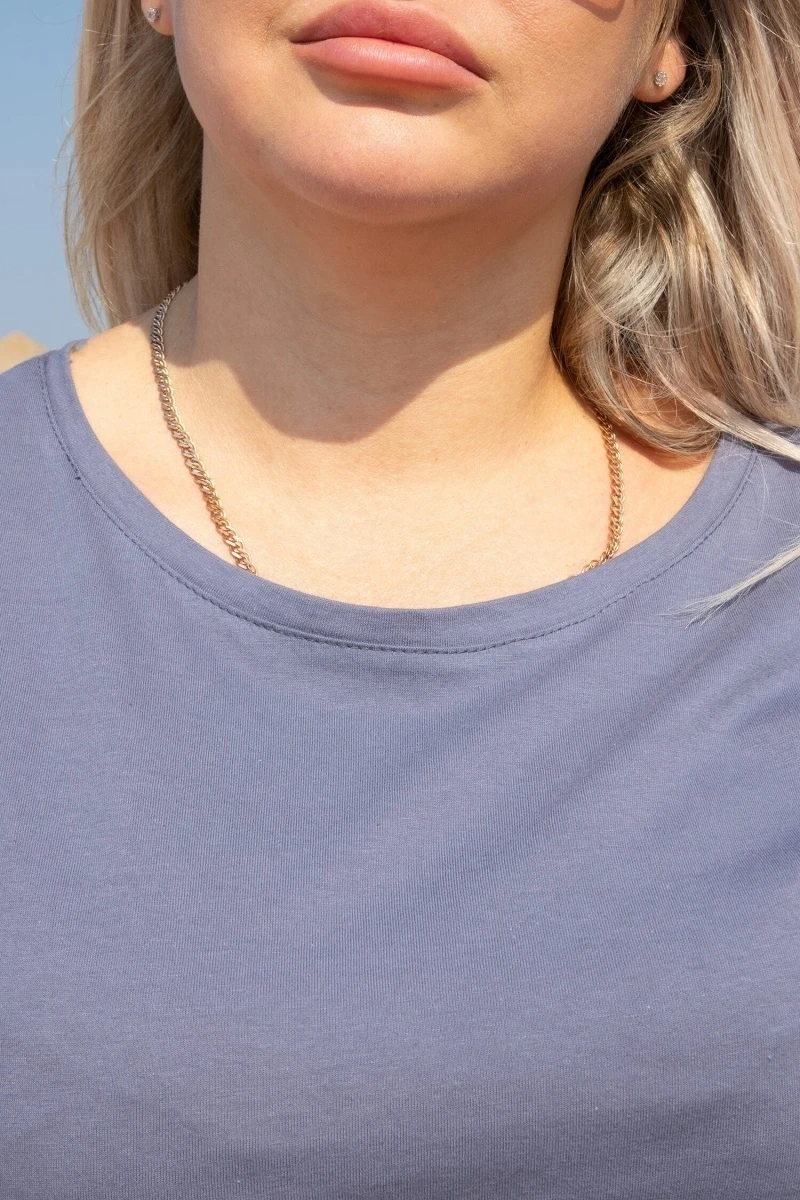 (СК) Футболка женская "Весна" стальной