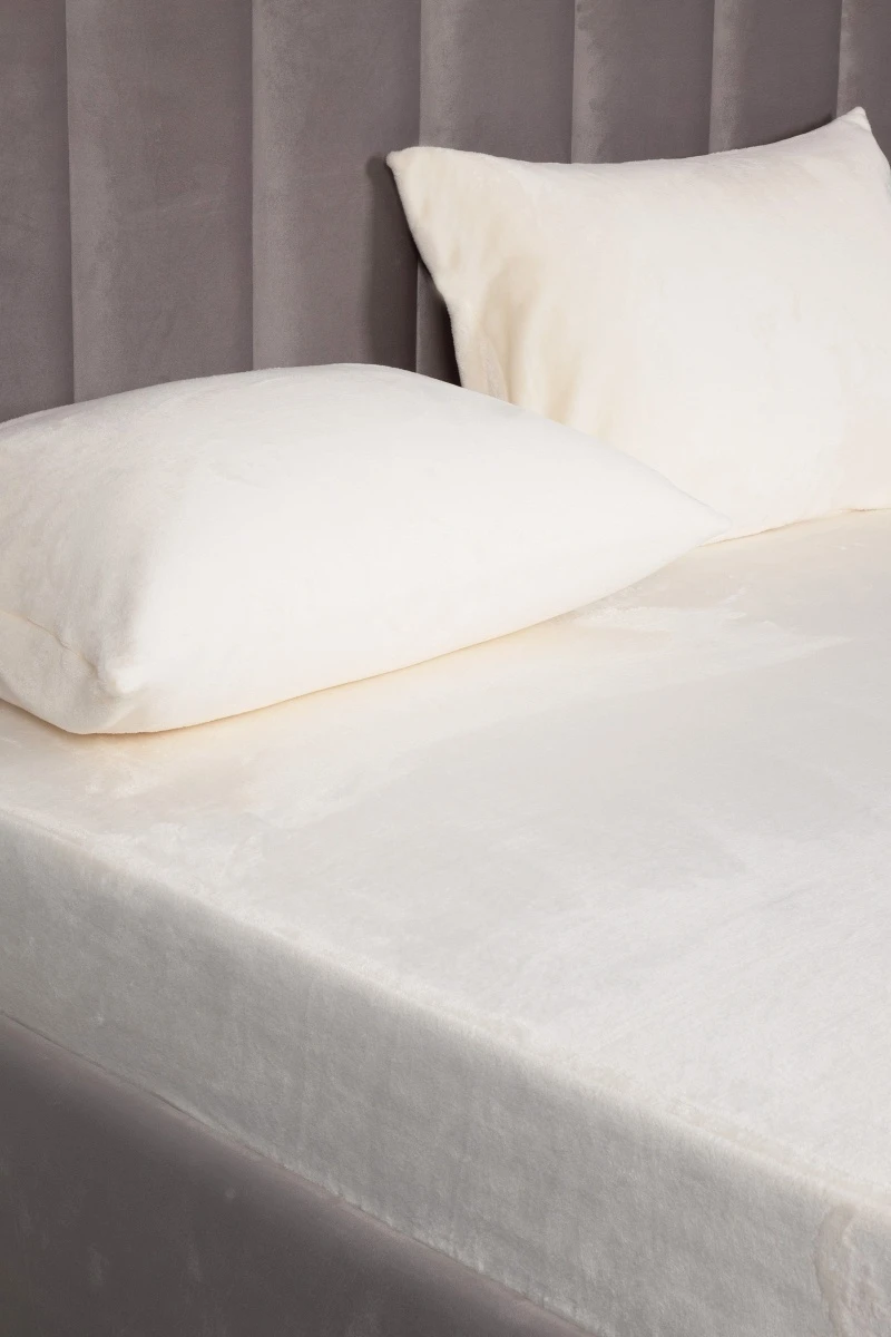 Покрывало на резинке плюш велюр с бортом арт. 007-ODN_