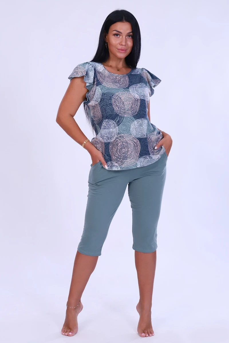 (ВНЛ) Костюм с бриджами 55037 (хаки)