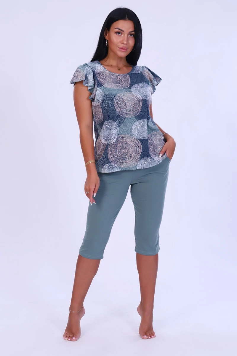 (ВНЛ) Костюм с бриджами 55037 (хаки)