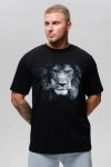 (ВНЛ) Футболка 8500/1 (черный+лев)