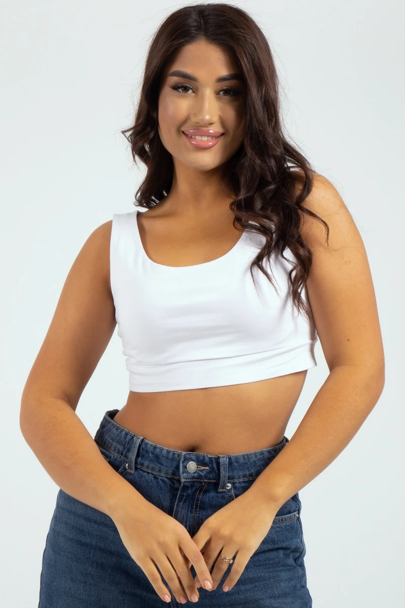 (СК) Топ женский "Кортни" белый