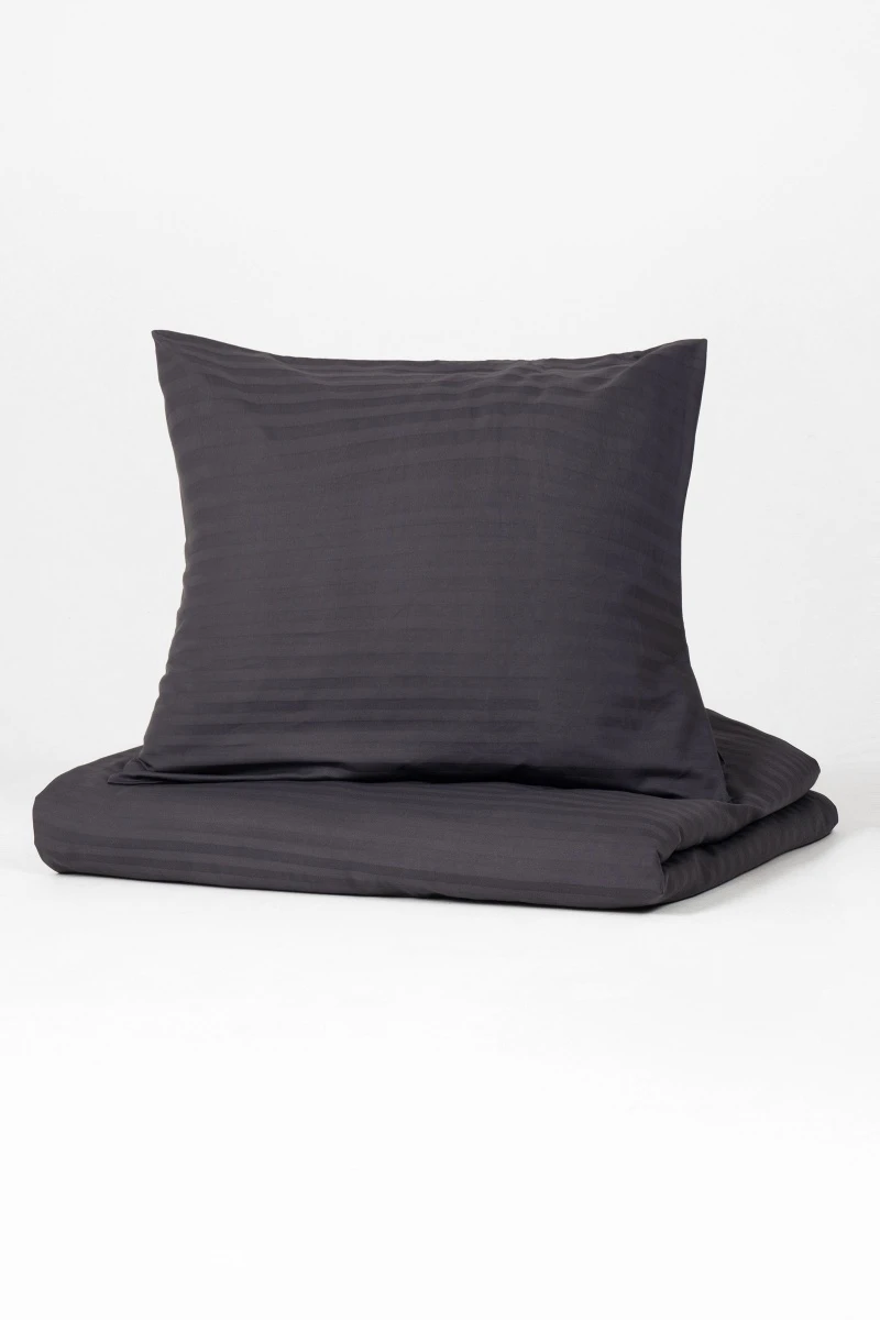 1 + 1 Пододеяльник и наволочка страйп-сатин "ЕА-Графит", 70х70 см (3910, "ЕА") (240 см)_