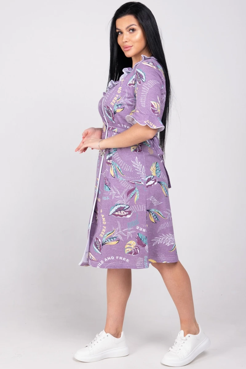 (СК) Халат женский "Муза" туманная орхидея