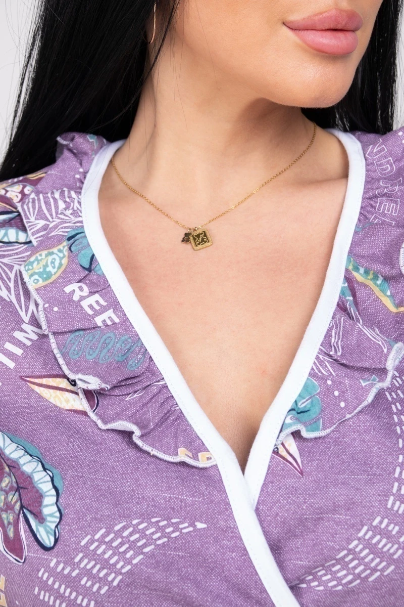 (СК) Халат женский "Муза" туманная орхидея