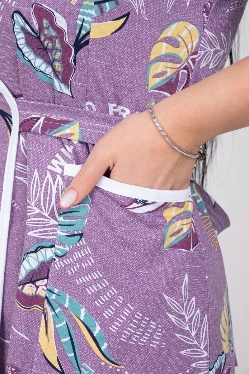 (СК) Халат женский "Муза" туманная орхидея