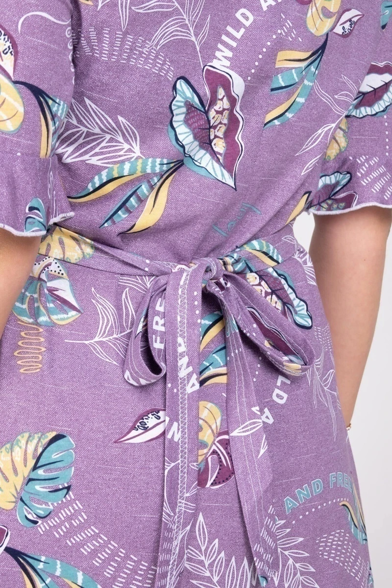 (СК) Халат женский "Муза" туманная орхидея