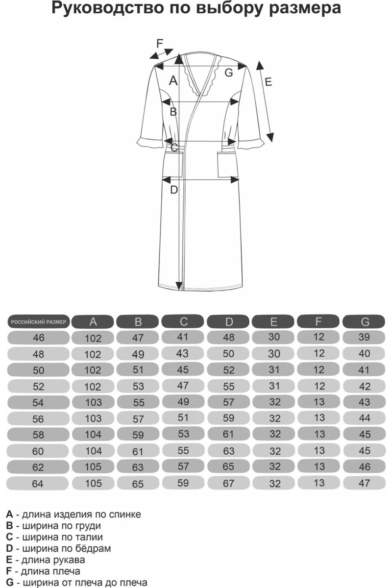 (СК) Халат женский "Муза" туманная орхидея