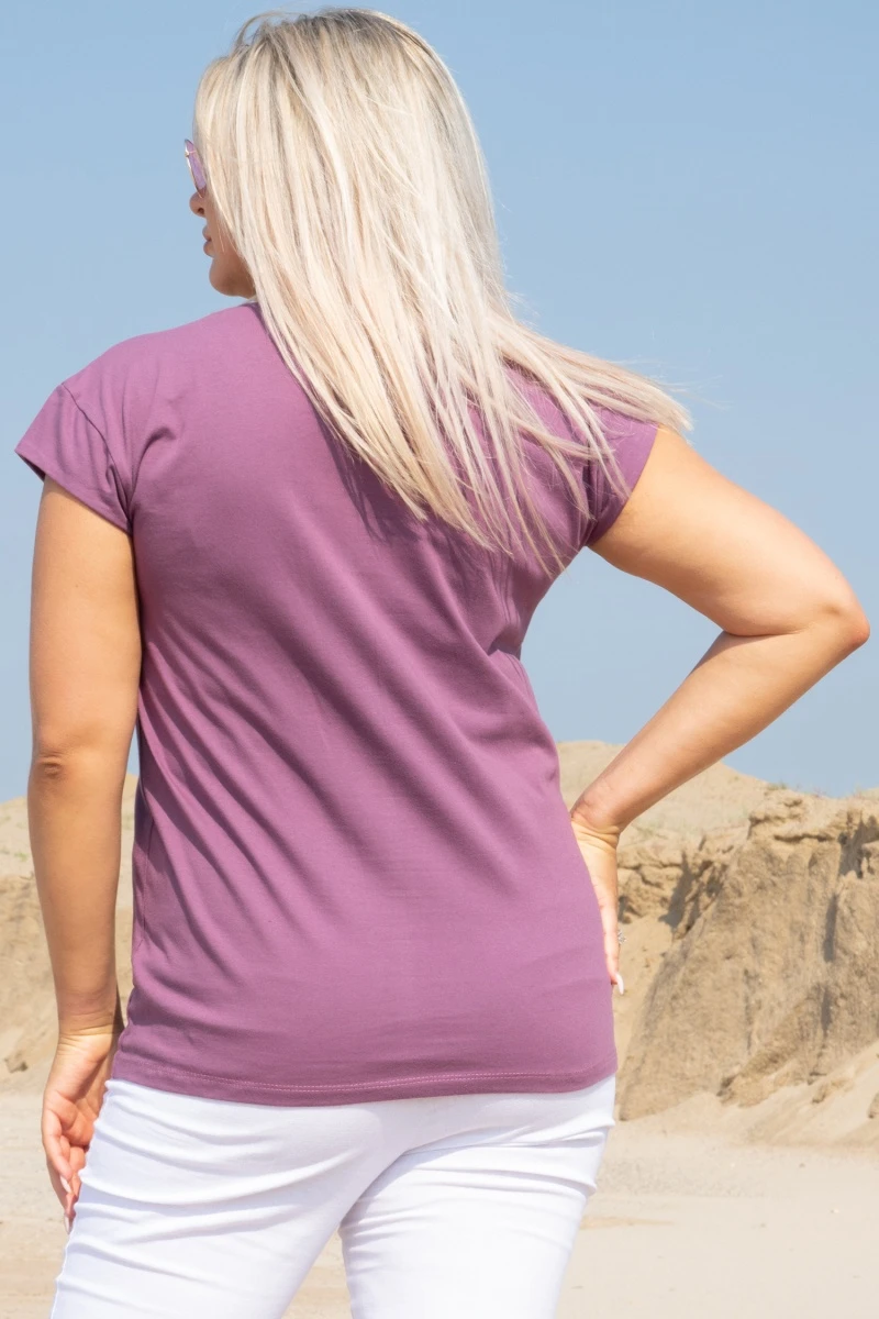 (СК) Футболка женская "Весна" баклажан