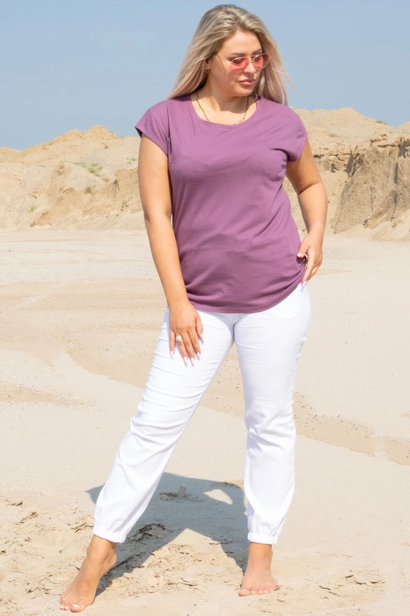 (СК) Футболка женская "Весна" баклажан