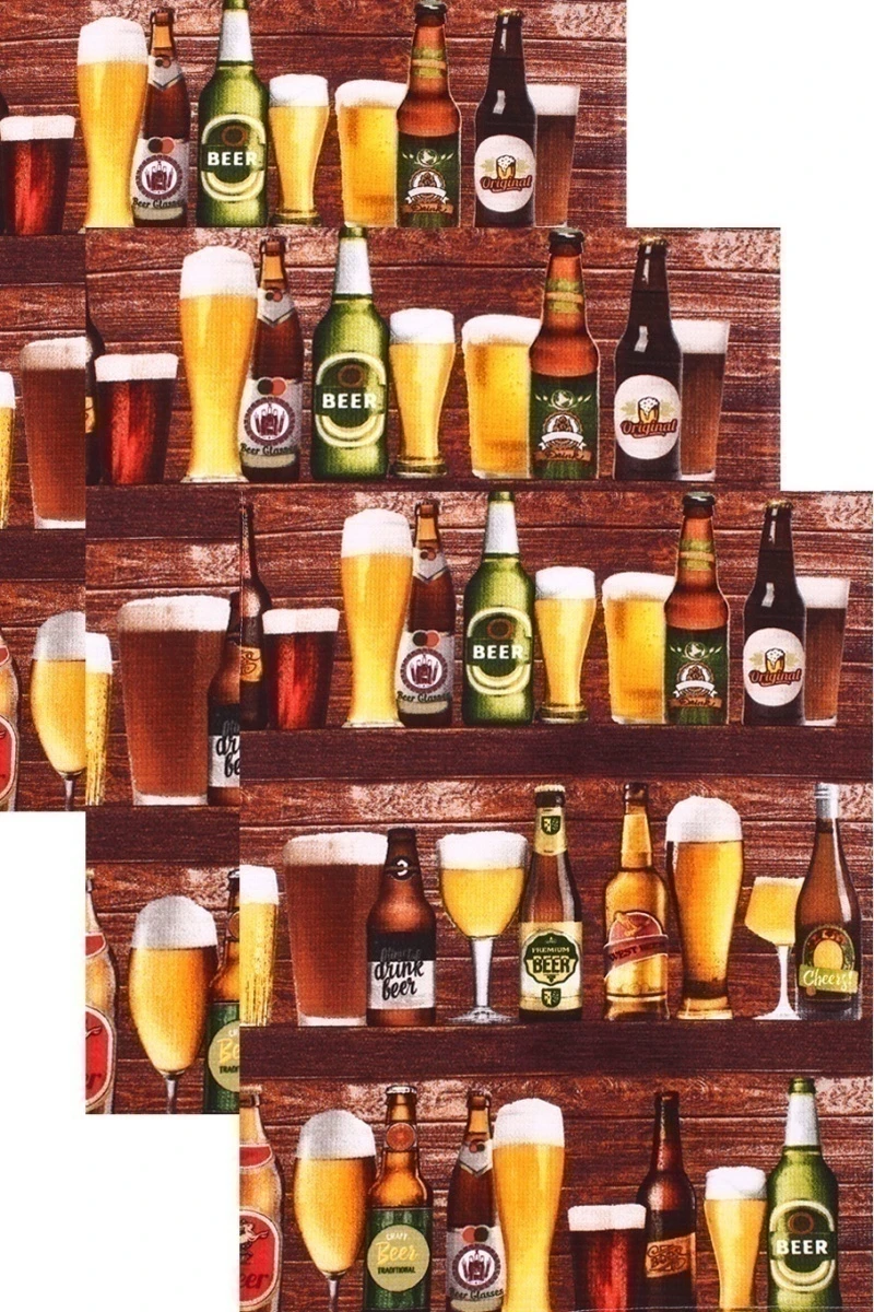 Набор вафельных полотенец 060 Крафт-бар - 3 шт - 45х60 см