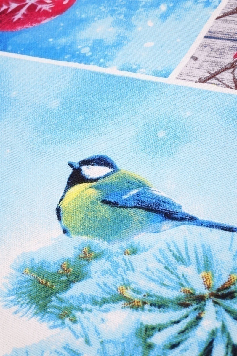 Набор полотенец рогожка (Диз) 012 Новогодняя ночь - 3 шт - 45х60 см