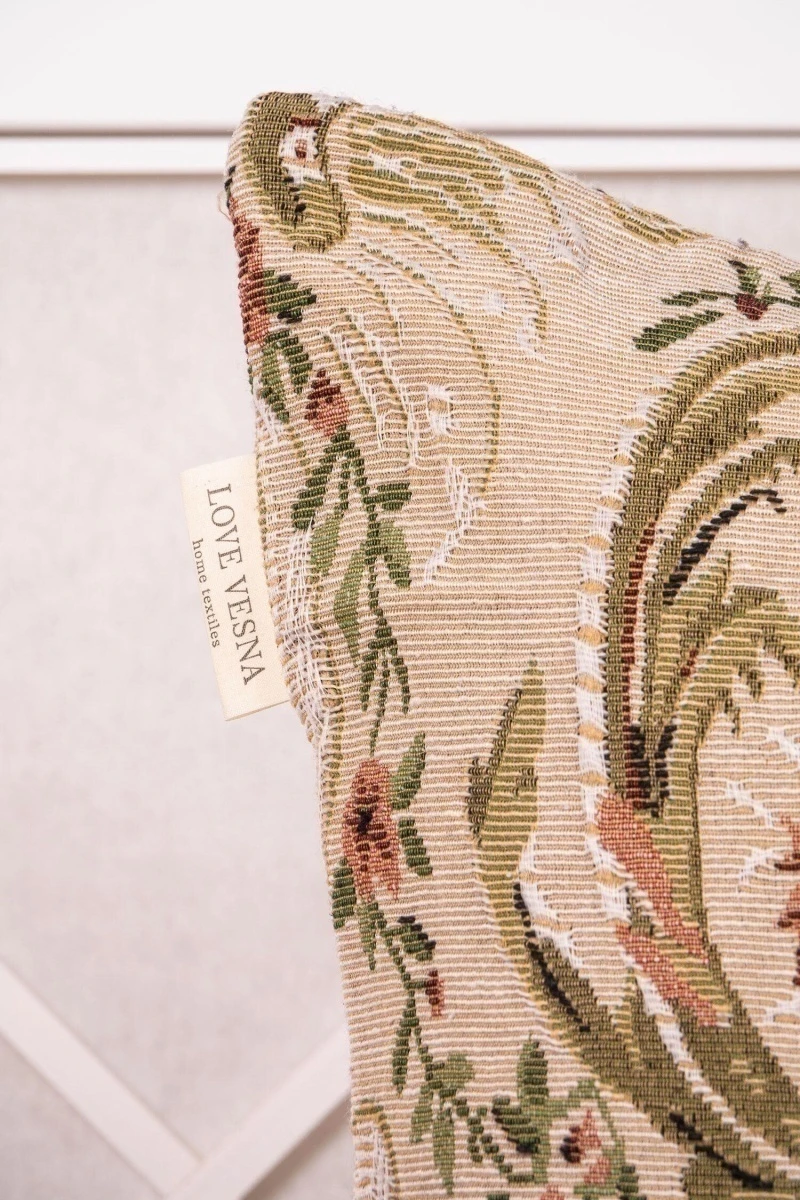 Наволочка гобелен на молнии "Богема" арт. JM-107 (150 см)