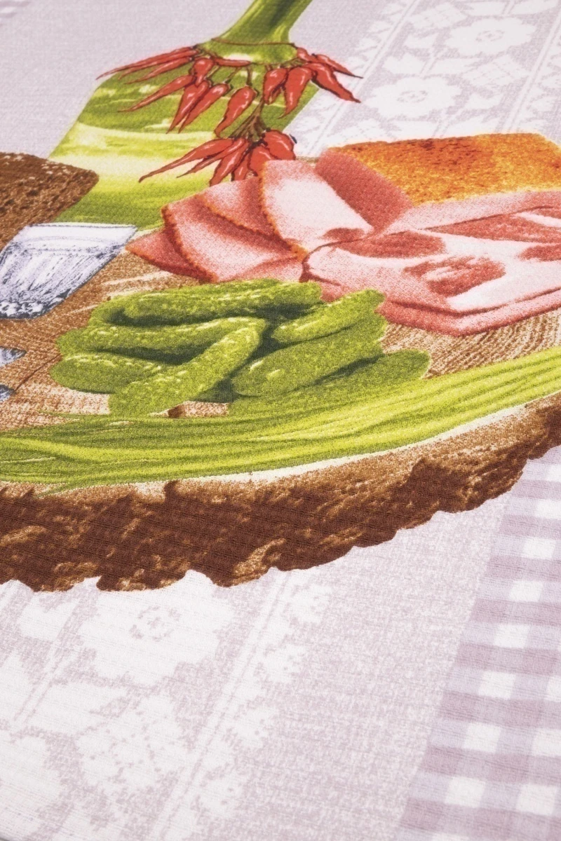 Набор вафельных полотенец (ХБК) 358 "Застолье" - 3 шт - 45х60 см