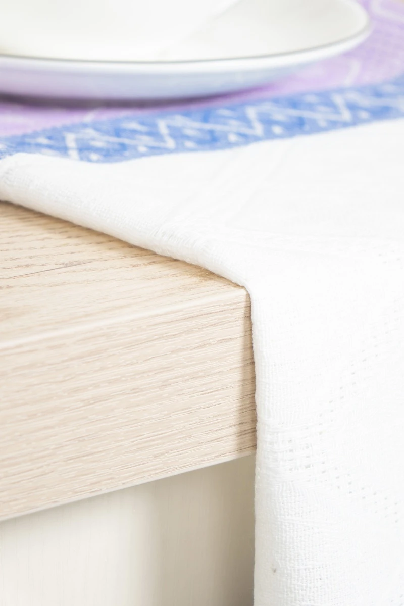 Полотенце полулен жаккард (ТЛ) 341 Корона (фиолетовый+синий) 1*253-61 - 50/65